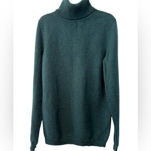 Charter Club Deep Green Turtleneck Sweater.